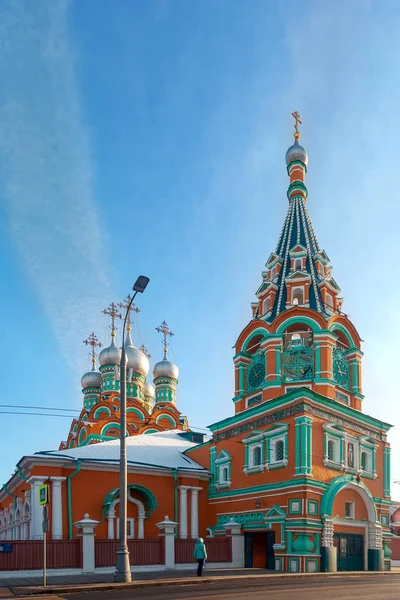 Μόσχα Ρωσία Δεκεμβρίου 2018 Εκκλησία Του Αγίου Grigory Neokessariysky Στην — Φωτογραφία Αρχείου