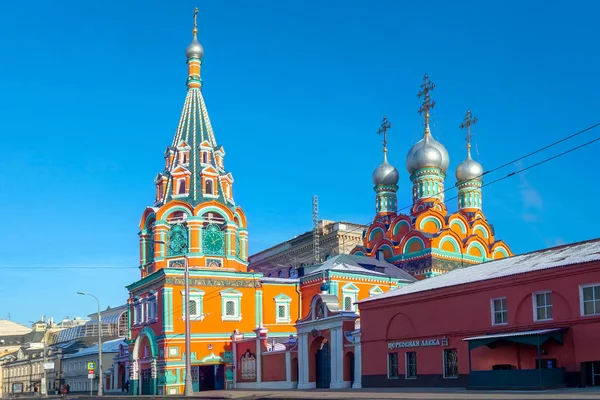 Moscú Rusia Diciembre 2018 Iglesia San Grigori Neokessariysky Calle Bolshaya —  Fotos de Stock