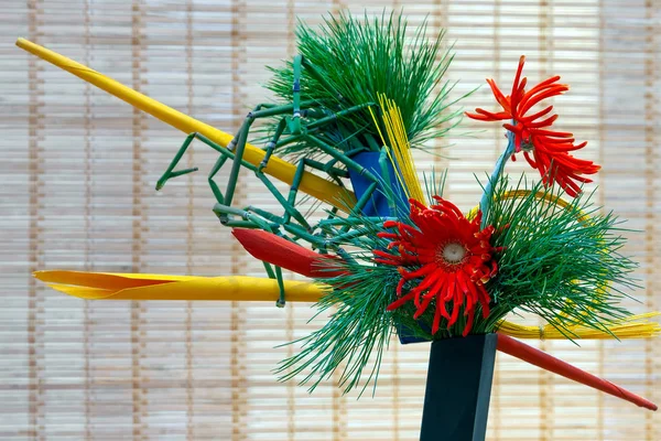 Ikebana Disposizione Floreale Tradizionale Giapponese — Foto Stock