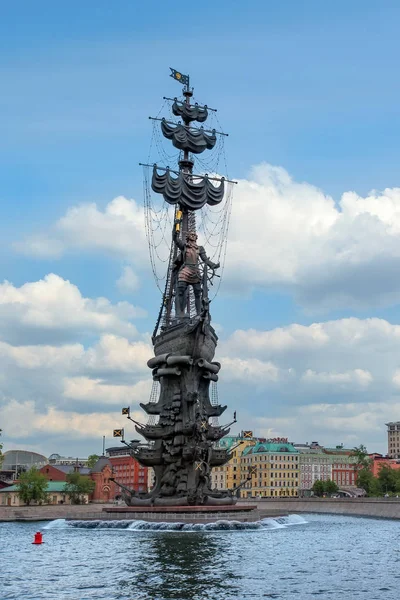 Piter the Great monument, Moscow — Stock Photo, Image