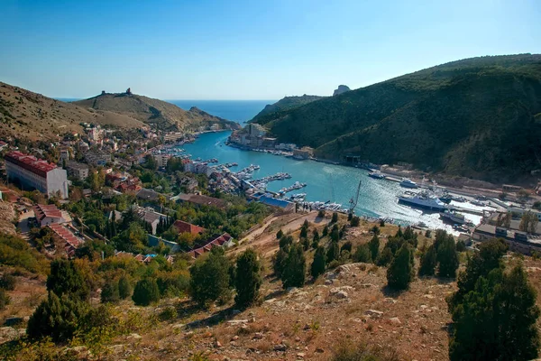 View of bay of Balaclava. Sevastopol, Crimea — Stock Photo, Image