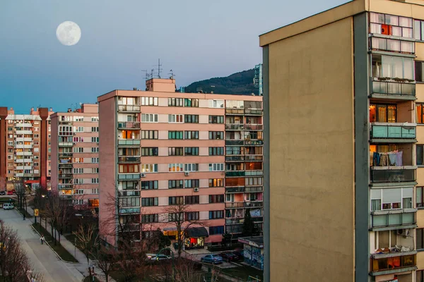 Full Moon Sarajevo — Stock Photo, Image