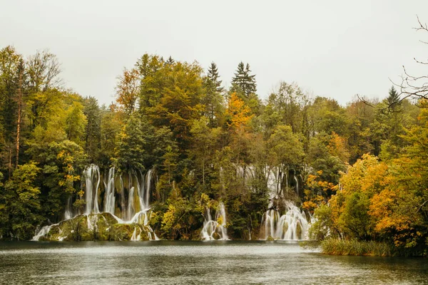 Waterfall National Par Plitivcie Croatia — Stock Photo, Image