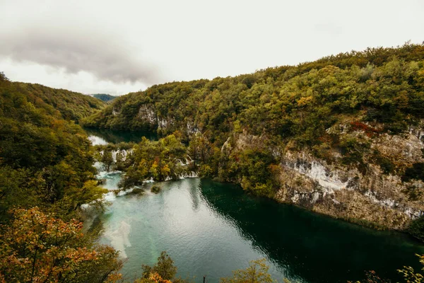 Waterfall National Par Plitivcie Croatia — Stock Photo, Image