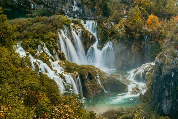 Waterfall National Par Plitivcie Croatia — Stock Photo, Image