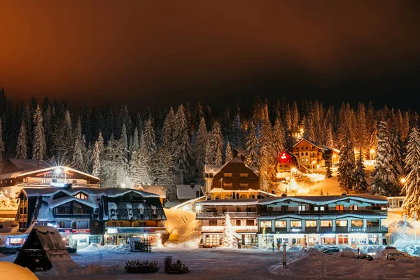 Night Photo Mountan Jahorina — Stock Photo, Image