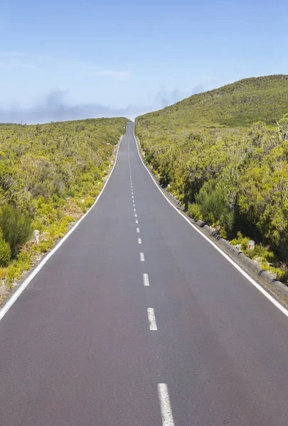 Camino en la meseta de Paul da Serra en Madeira — Foto de Stock