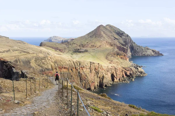 Wulkaniczny krajobraz na Cape Ponta de Sao Lourenco na Maderze Isla — Zdjęcie stockowe