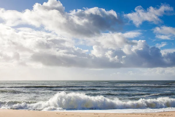 Strand Aan Atlantische Oceaan Portugal — Stockfoto