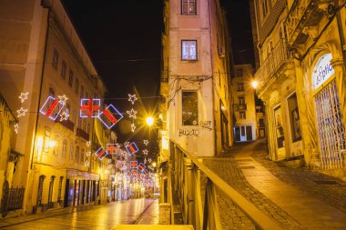 Yılbaşında Avrupa dekore edilmiş sokak