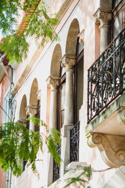 Portekiz eski bir ev cephe