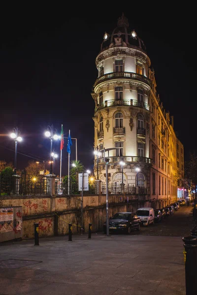 Belle Vieille Bâtisse Dans Nuit Europe — Photo