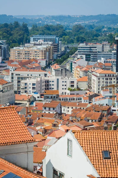 Vista Sobre Pequena Cidade Europeia Velha — Fotografia de Stock