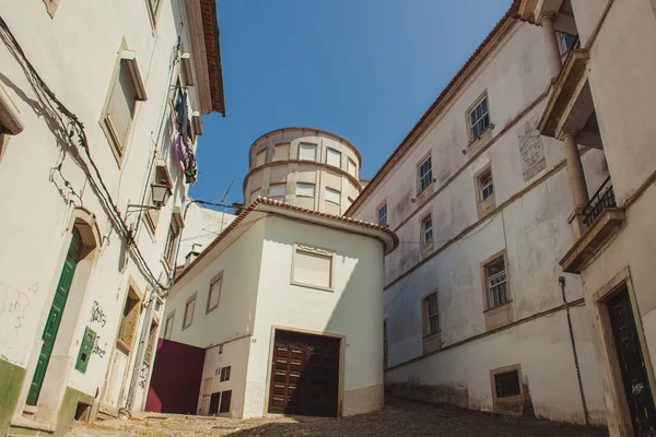 Steiler Abhang Einer Engen Straße Coimbra Portugal — Stockfoto