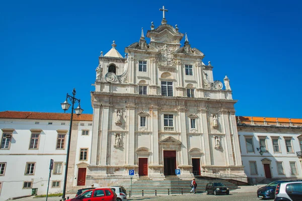 Średniowieczna Katedra Katolicka Europie Coimbra Portugalia — Zdjęcie stockowe