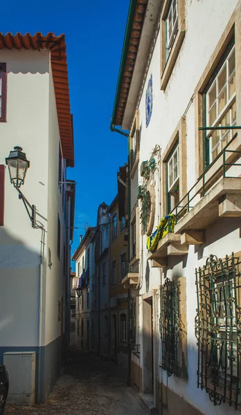 Ruscello Pedonale Medievale Coimbra Portogallo — Foto Stock