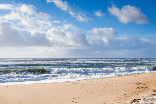 Strand Aan Atlantische Oceaan Portugal — Stockfoto
