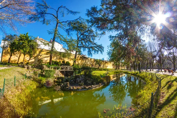 Pequeño Parque Ciudad Día Soleado — Foto de Stock