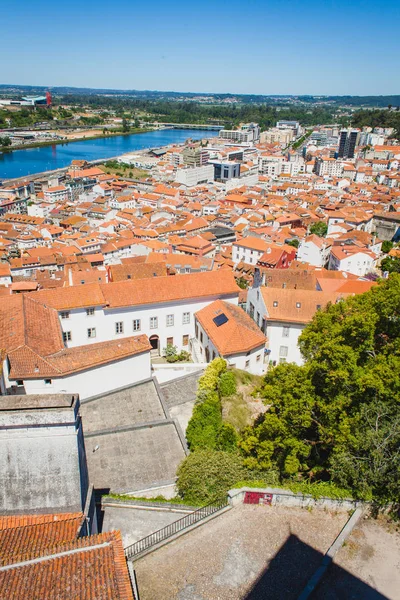 Uma Vista Sobre Antiga Cidade Portuguesa Coimbra Partir Colina Universitária — Fotografia de Stock
