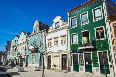 Portekiz şehrinde geleneksel binalar