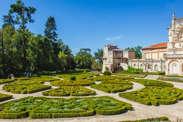 Portekiz Tarihi Bir Saray Otelinin Bahçesi — Stok fotoğraf