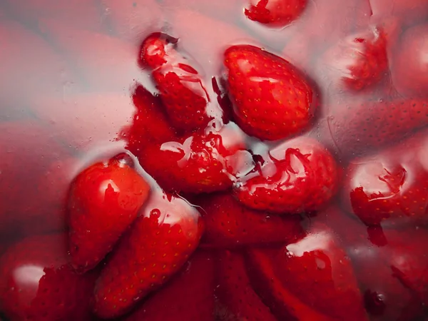 草莓果冻 图库图片