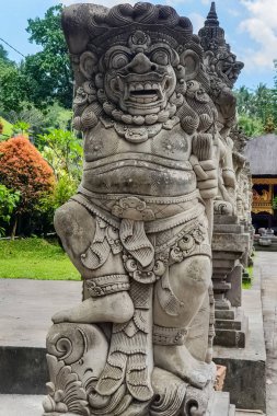 Hindu tapınağı Pura Tirta Empul Heykeli