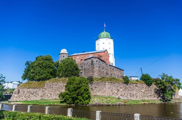 Vy över Vyborgs slott — Stockfoto