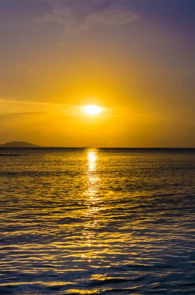 Amazing Sunset View South China Sea Sanya Bay Sanya Hainan — Stock Photo, Image