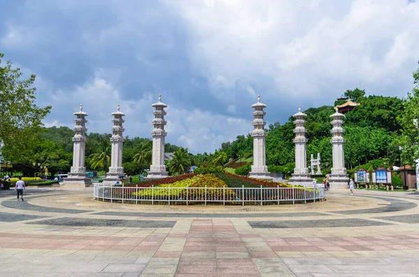 Sanya Hainan China Oktober Centrala Torget Nanshan Buddhism Kulturcentrum Oktober — Stockfoto