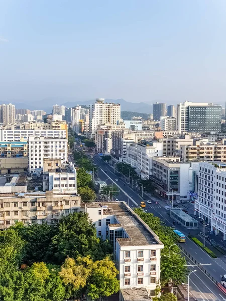 Sanya Hainan China Octubre Escénica Vista Panorámica Ciudad Sanya Soleado — Foto de Stock