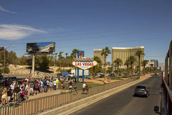 Las Vegas Usa September 2018 Famous Welcome Sign Las Vegas — Stock Photo, Image