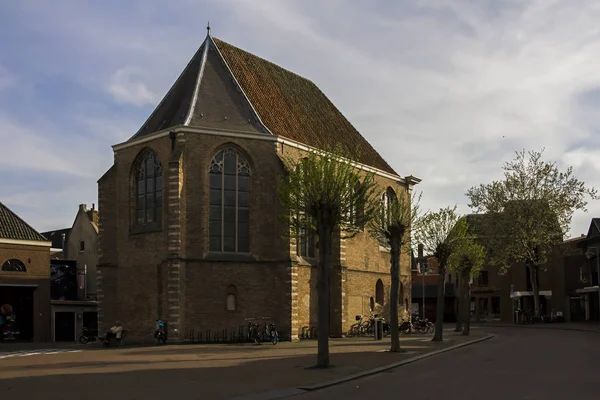 Gouda Holland Netherlands April 2019 View Agnietenkapel Chapel Building Nieuwe — Stock Photo, Image