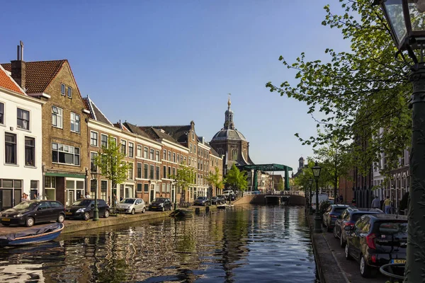 Leiden Holland Netherlands May 2019 Bicycles Parked All Bridges Streets — Stock Photo, Image