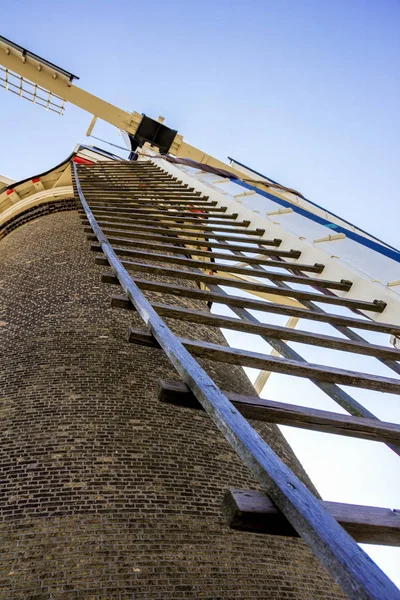 Leiden Holland Netherlands April 2019 Close View Sail Axle Vanes — Stock Photo, Image