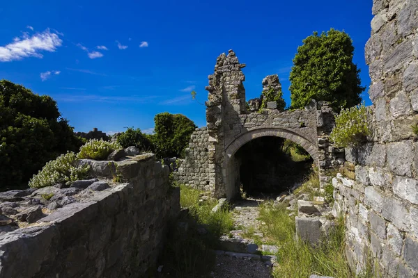 Stari Bar (Old Bar), Montenegro, the different view of the ancient city fortress, an open-air museum and the largest and the most important Medieval archaeological site in the Balkans, archaeologically unexplored