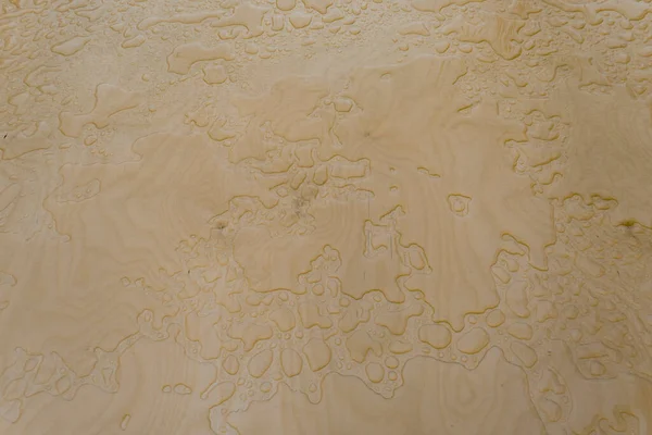 Мокрый Деревянный Фон Капли Воды Поверхность Фанеры После Дождя — стоковое фото