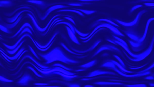 Blue Abstract Animated Background Wavy Gradient Surface Digital Computer Renderer — Stock Video