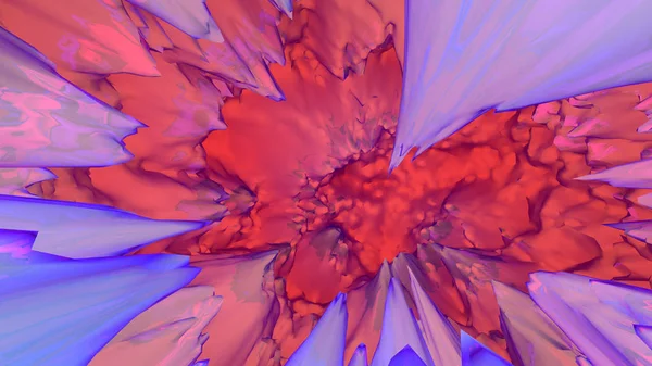 Абстрактный Красный Синий Футуристический Фон Рендеринг Компьютерного Моделирования — стоковое фото