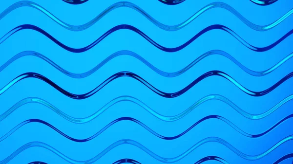 Abstract Azul Geométrico Futurista Fundo Renderização Simulação Computador — Fotografia de Stock