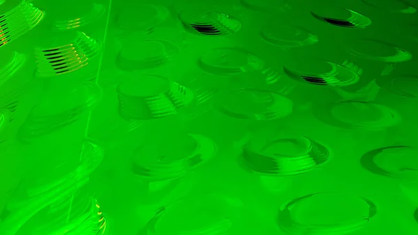 Abstract Groen Glas Futuristische Achtergrond Rendering Computersimulatie — Stockfoto
