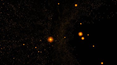 Evrenin yıldız kümeleri bilgisayar simülasyon ile güzel fütüristik kozmik arka plan