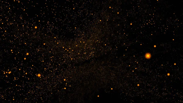 Beautiful futuristic cosmic background with computer simulation of star clusters in the universe