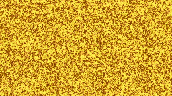Abstract yellow background computer simulation of complex biological structure with the effect of a color gradient
