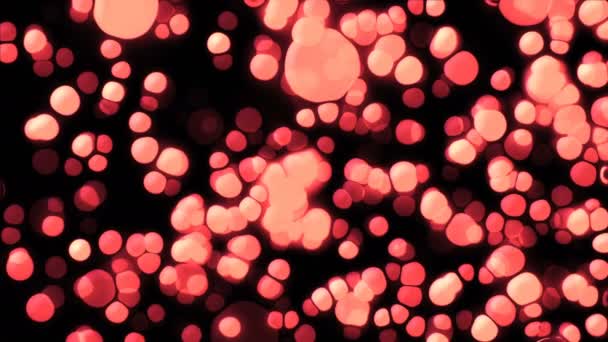 Abstract Geanimeerde Computer Saver Schermachtergrond Met Bewegende Rode Ballen Een — Stockvideo