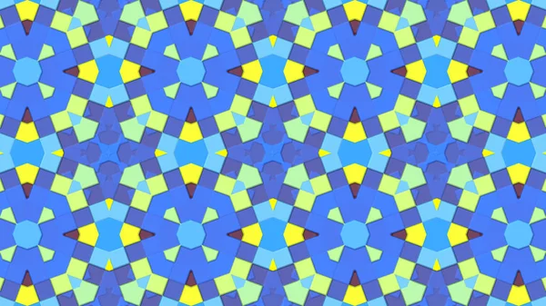 Artistic Kaleidoscopic Color Pattern Rendering Gradient Lighting Effect — Stock Photo, Image