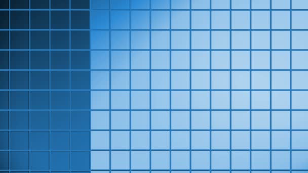 Abstrato Animado Azul Computador Protetor Tela Fundo Com Retângulos Rotativos — Vídeo de Stock