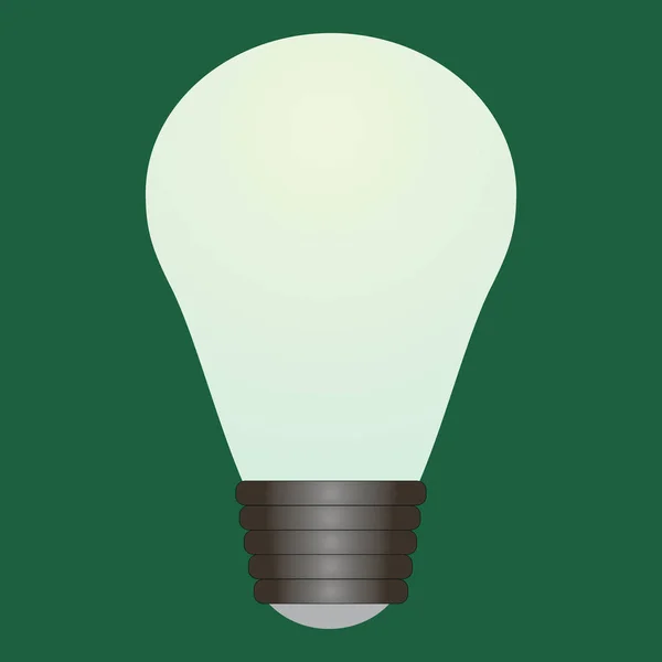 White Light Bulb Glow Effect Rendering — Stock Photo, Image