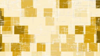 Bilgisayar video animasyon soyut resimler satırları sarı bir arka plan üzerinde 4 k hareketli ışık ile