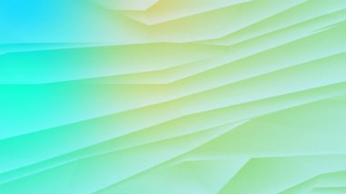 Bilgisayar animasyonu yeşil degrade arka plan ekran koruyucu geçiş 3d render hareketli bir soyut